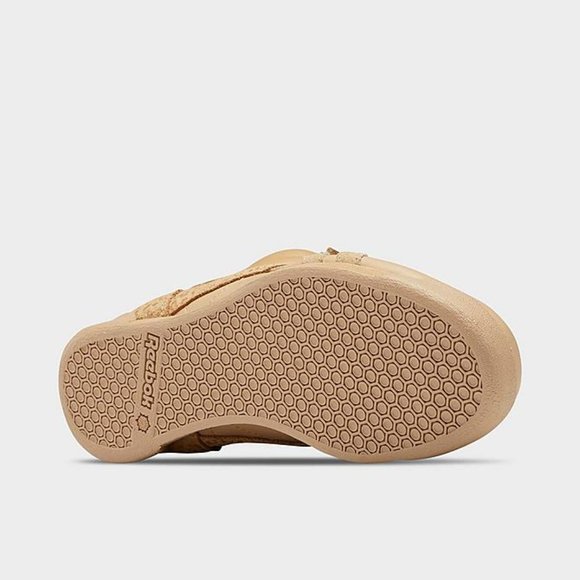 Brand new Reebok Freestyle Hi 5411 LTD Women Casual Shoe Brand new Beige/GOLD - Picture 6 of 6